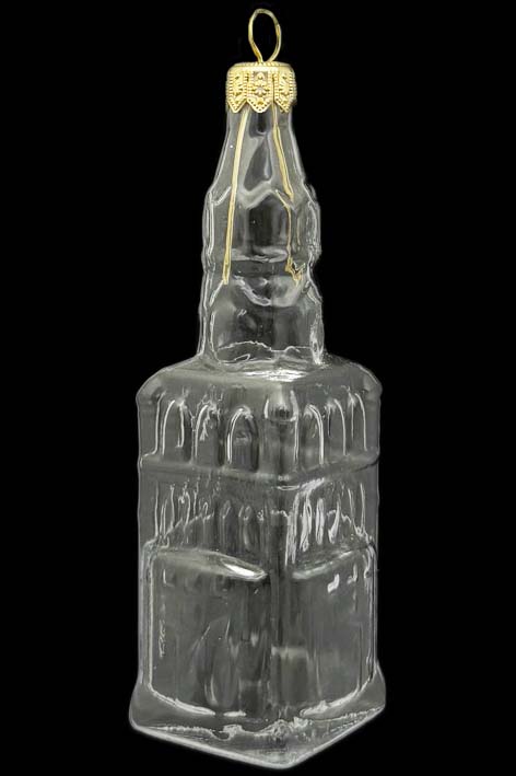 Стеклянная елочная игрушка Заготовка Спасская башня Кремля 11 см 161516200